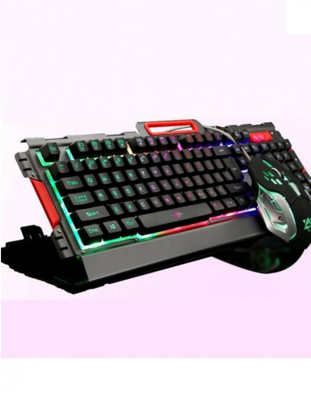 Polygold Pg-8016 Işıklı Oyuncu Klavye Mouse Seti Rgb