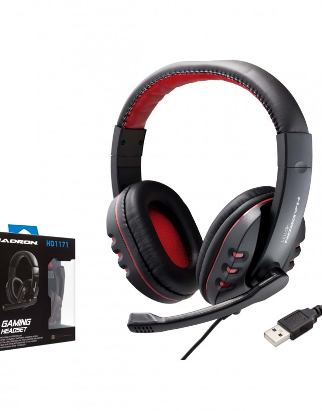 HADRON HD1171 KULAKLIK MİKROFONLU PC OYUN USB(PS4 UYUMLU)