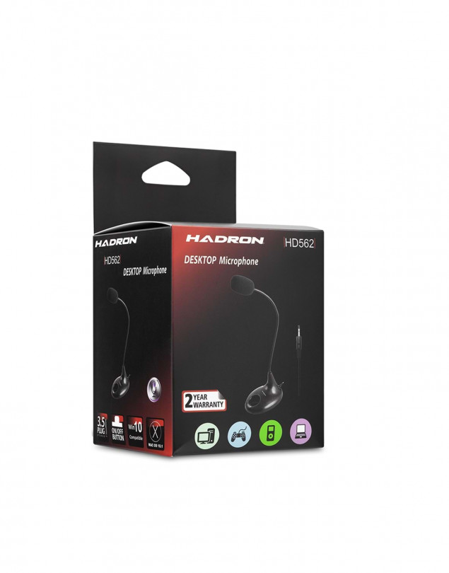 HADRON HD562 MİKROFON PC AUX 3.5MM 2 BOĞUMLU