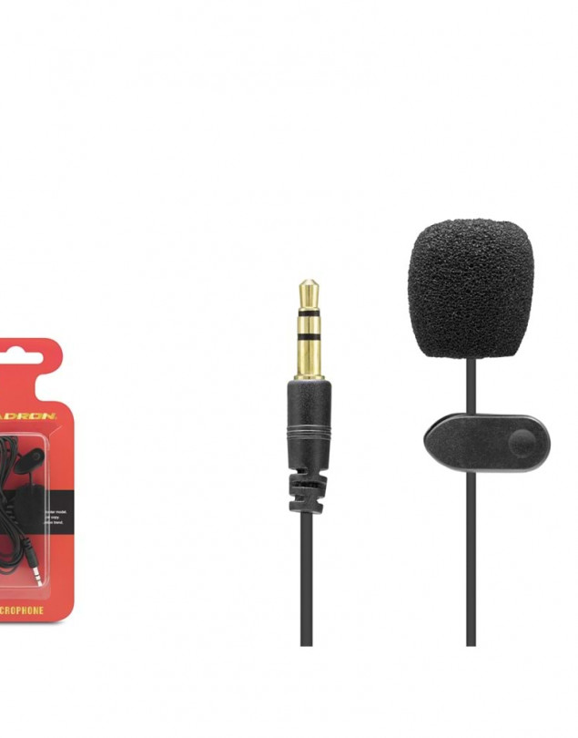 HADRON HD556 MİKROFON PC YAKA AUX 3.5MM 2 BOĞUMLU