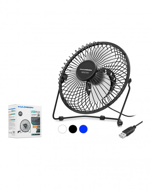 HADRON HDX7251(2032) FAN USB METAL 18*18CM