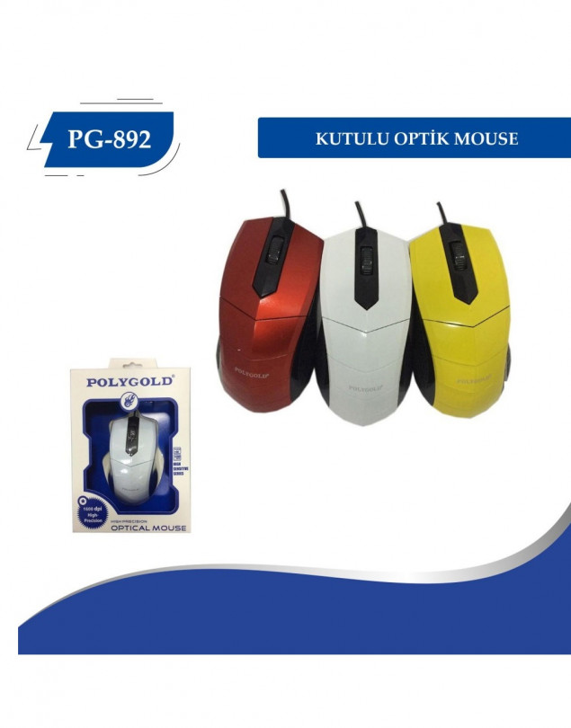 POLYGOLD PG-892 KUTULU KABLOLU OPTİK MOUSE