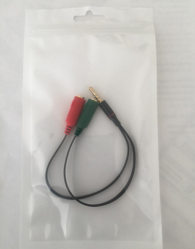 2 DİŞİ 1 ERKEK KULAKLIK MİKROFON BİRLEŞTİRİCİ JACK KABLOLU