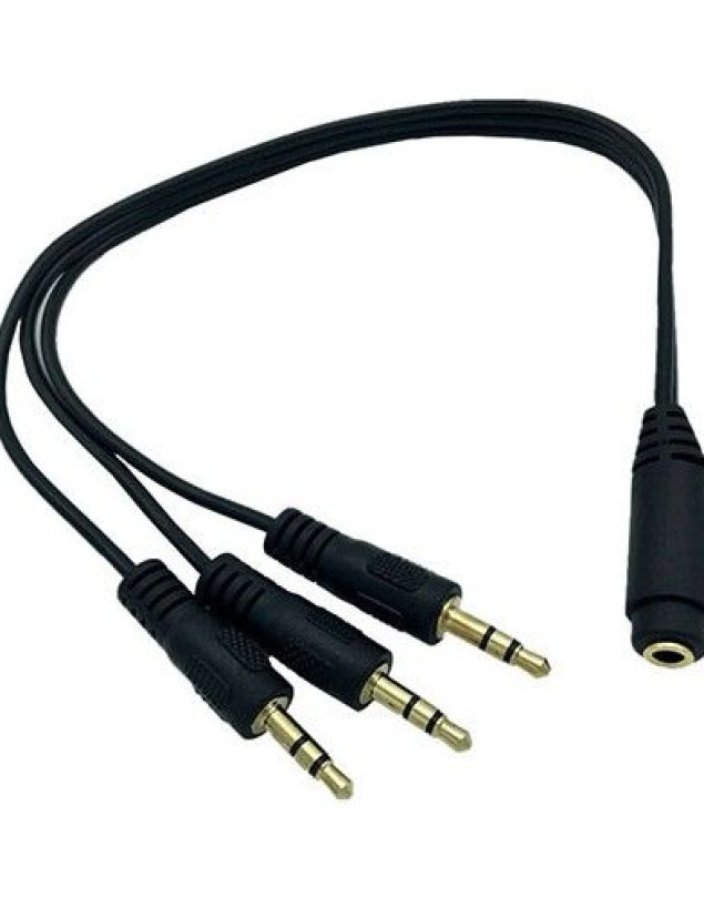 5+1 SES SİSTEMİ AUX TO 3 AUX KABLO M / 3F 30CM