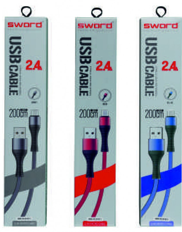 SWORD MICRO  MİKRO 2.4A 2 METRE KABLO SW-M211