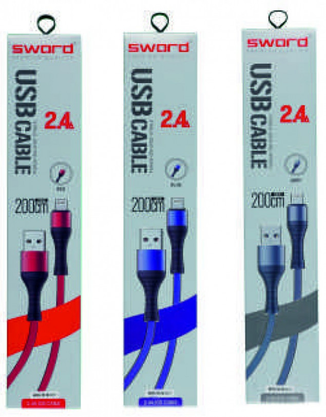 SWORD IOS IPHONE 2.4A 2 METRE KABLO SW-A211