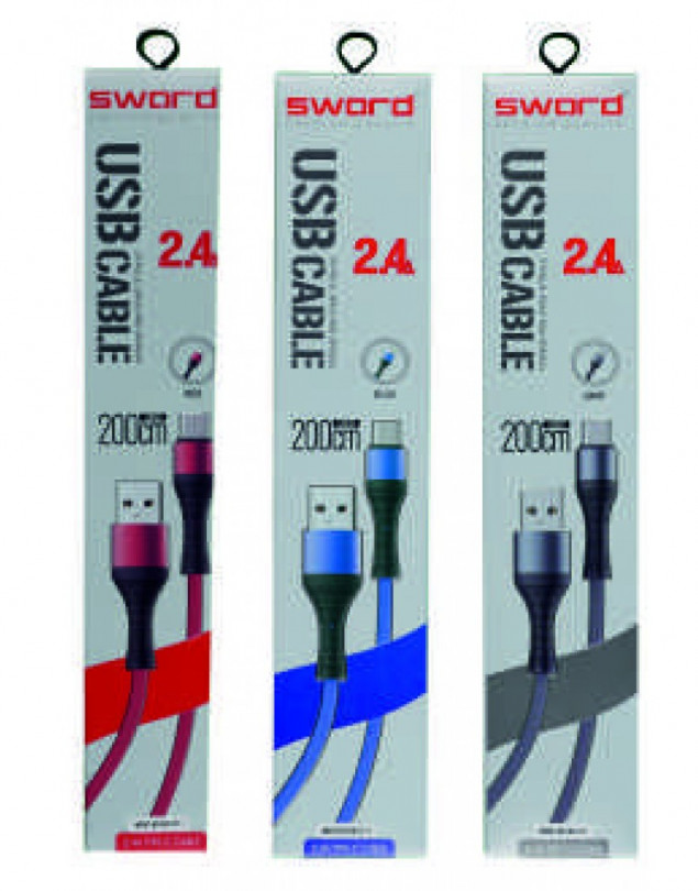 SWORD TYPE-C 2.4A 2 METRE KABLO SW-C211