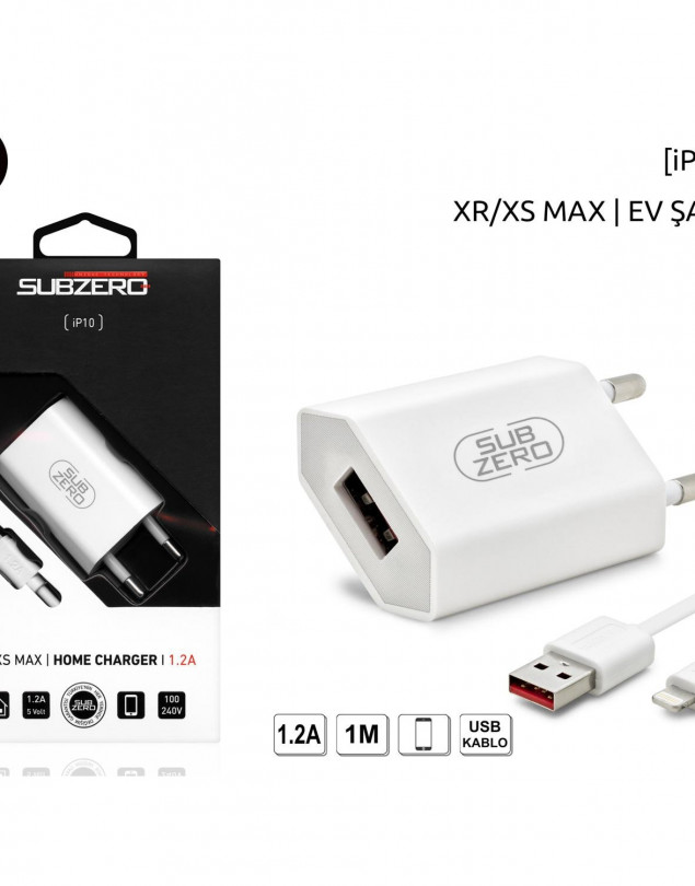 Subzero İP10 Iphone Şarj Aleti Lightning Kablo Set