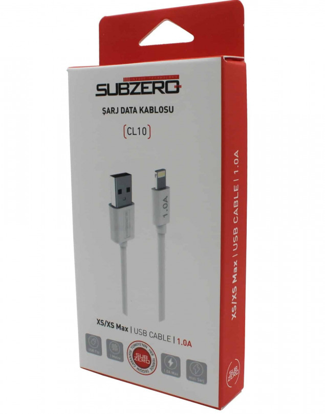 SUBZERO CL10 1 AMPER 1A IPHONE IOS ŞARJ KABLOSU 1 METRE