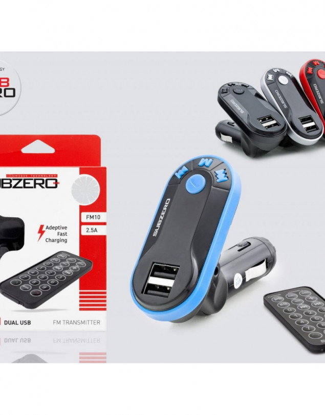 SUBZERO FM10 USB SD HAFIZA Kart Girişli BLUETOOTH FM TRANSMİTTER UZAKTAN KUMANDALI