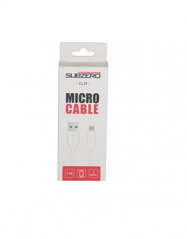 SUBZERO 2.0A MİCRO 1 METRE USB ve ŞARJ KABLOSU CL29