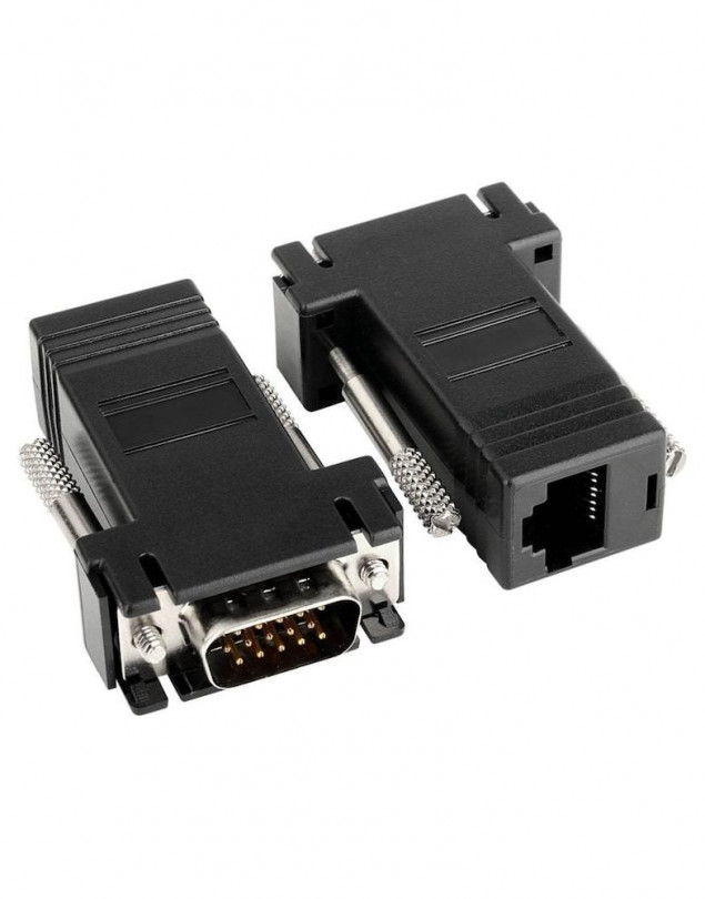 Rj45 To Vga Extender Çevirici Vga To Lan ( 2 li paket Set Halinde )