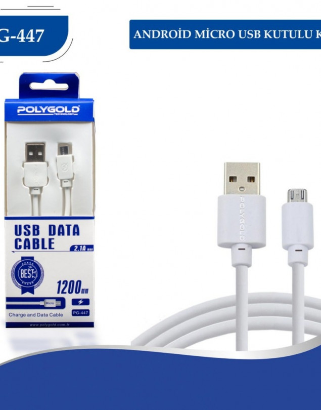 POLYGOLD PG-447 ANDROİD MİKRO USB ŞARJ KABLO
