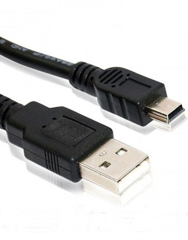 USB A ERKEK  2.0 5 PİN MİNİ USB KABLO 100 CM  (AMBALAJSIZ)