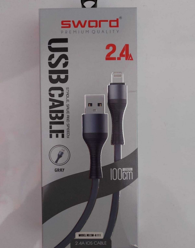 SWORD 2.4 Amper IOS Iphone Şarj Kablo SW-A111