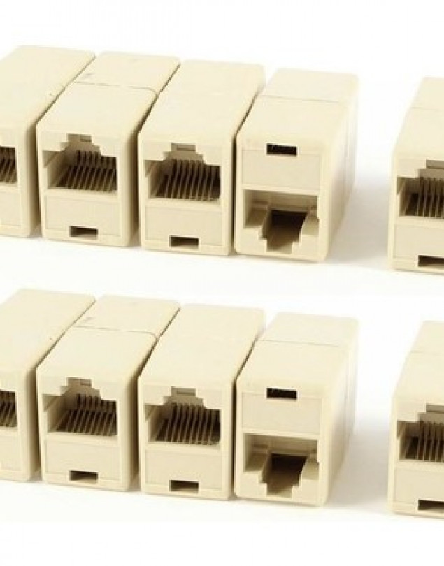 RJ45 Cat6 Konnektör Keystone Jack Dişi Dişi Ara Uzatma Patch Pan