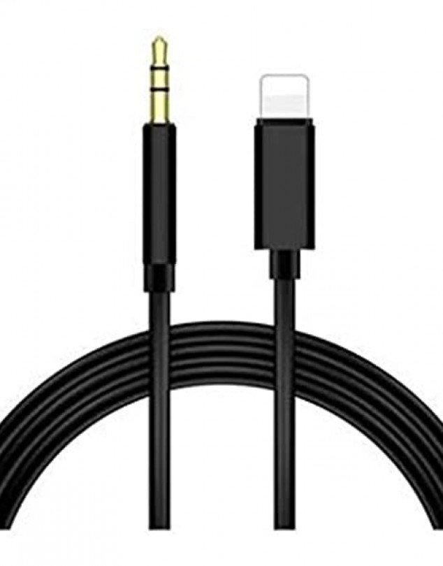 iPhone Lightning To 3.5mm Jack Siyah Aux Kablo