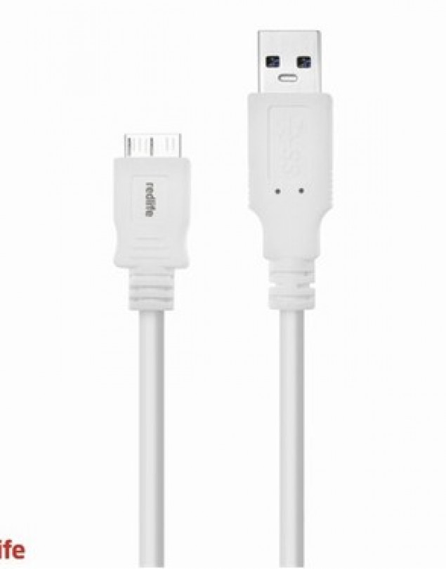 Redlife 1 Metre USB 3.0 Data ve Şarj Kablosu Beyaz