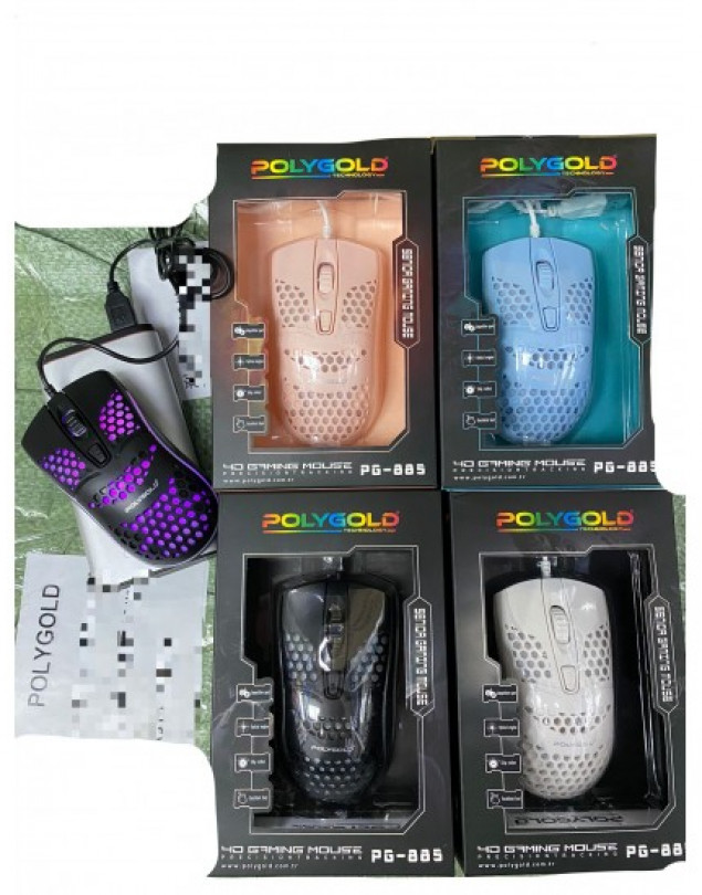 POLYGOLD PG-885 KABLOLU OPTİK OYUNCU MOUSE