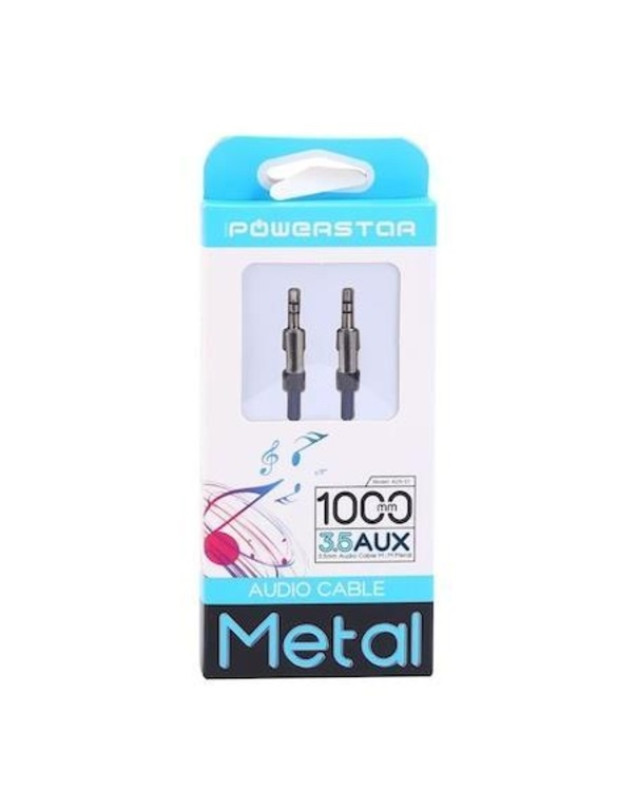 POWERSTAR AUX01 3.5 MM JACK 1 METRE AUX KABLO