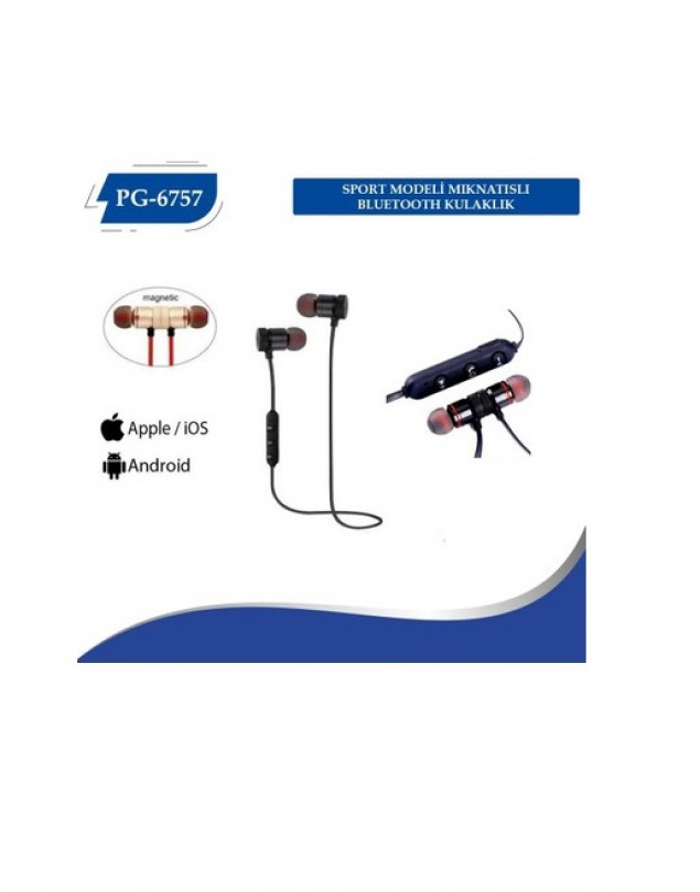 Polygold Manyetik Sports Bluetooth Mikrofonlu Kulaklık PG-6757