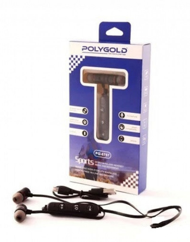 Polygold Manyetik Sports Bluetooth Mikrofonlu Kulaklık PG-6757